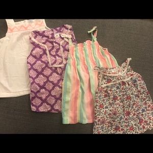 Little girl’s summer tanks